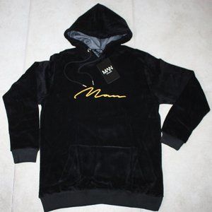 Velour black sports/track suit for woman, size M